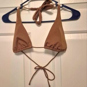 Victoria Secret Brown Triangle Bikini Top